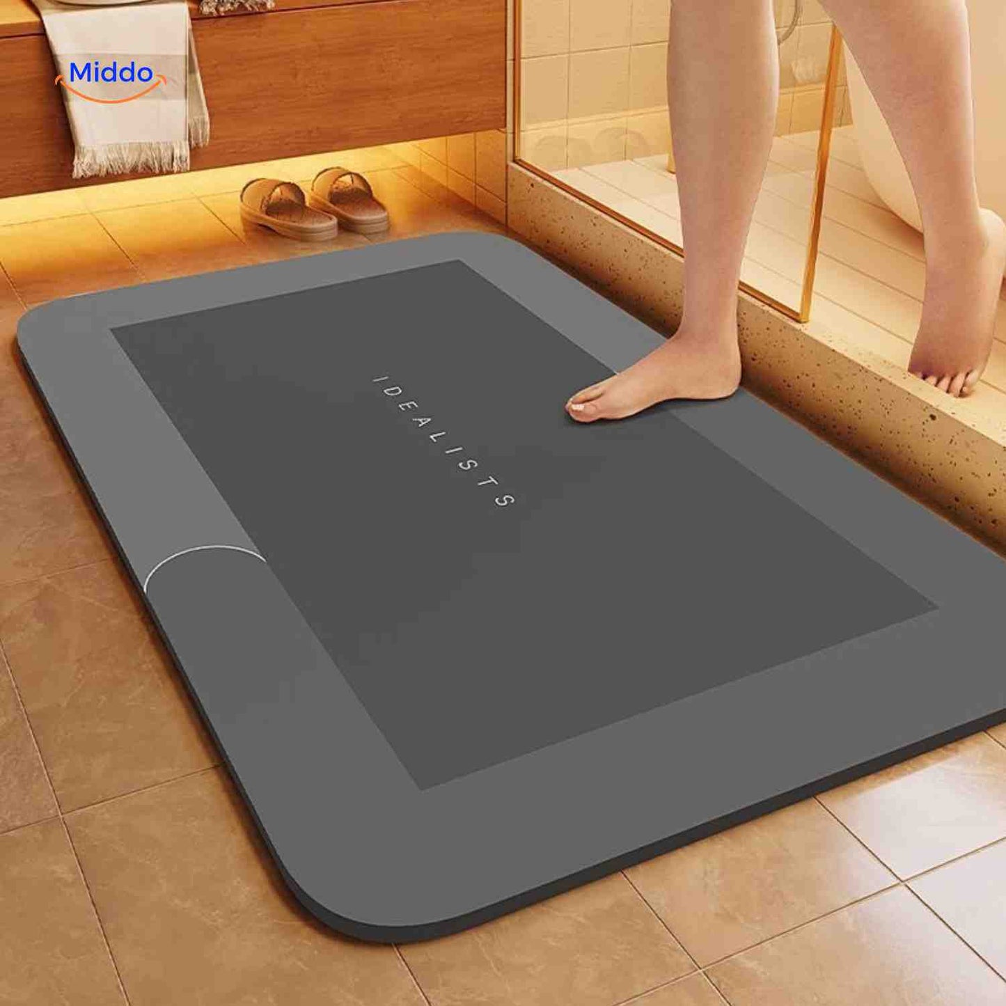 Tapis de bain | à séchage rapide, antidérapant et absorbant l’eau