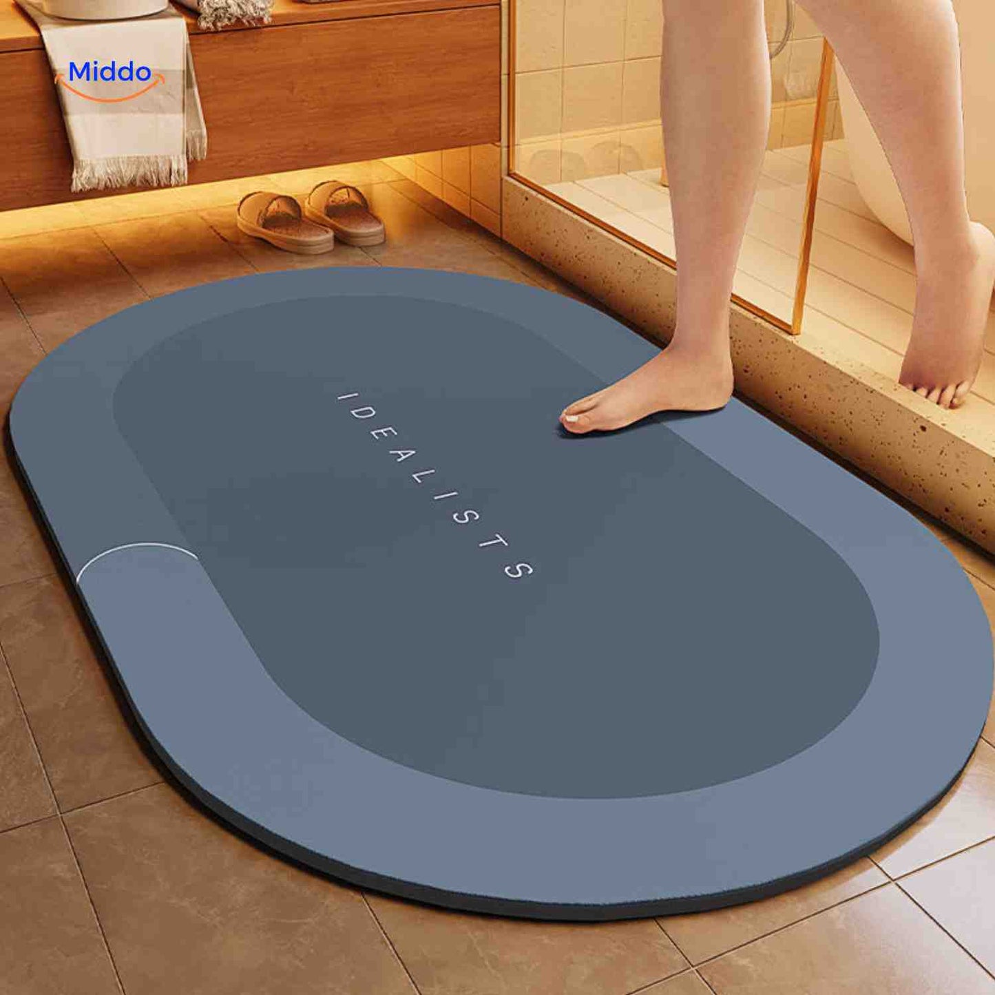 Tapis de bain | à séchage rapide, antidérapant et absorbant l’eau