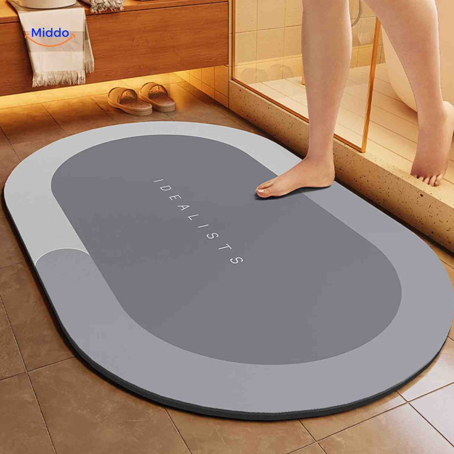 Tapis de bain | à séchage rapide, antidérapant et absorbant l’eau