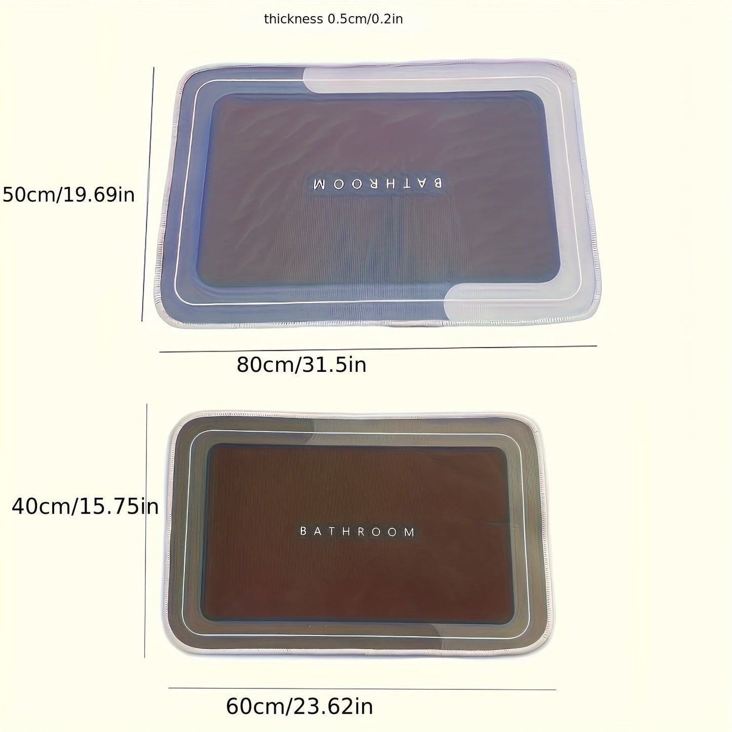 Tapis de bain à séchage rapide - ultra-absorbant