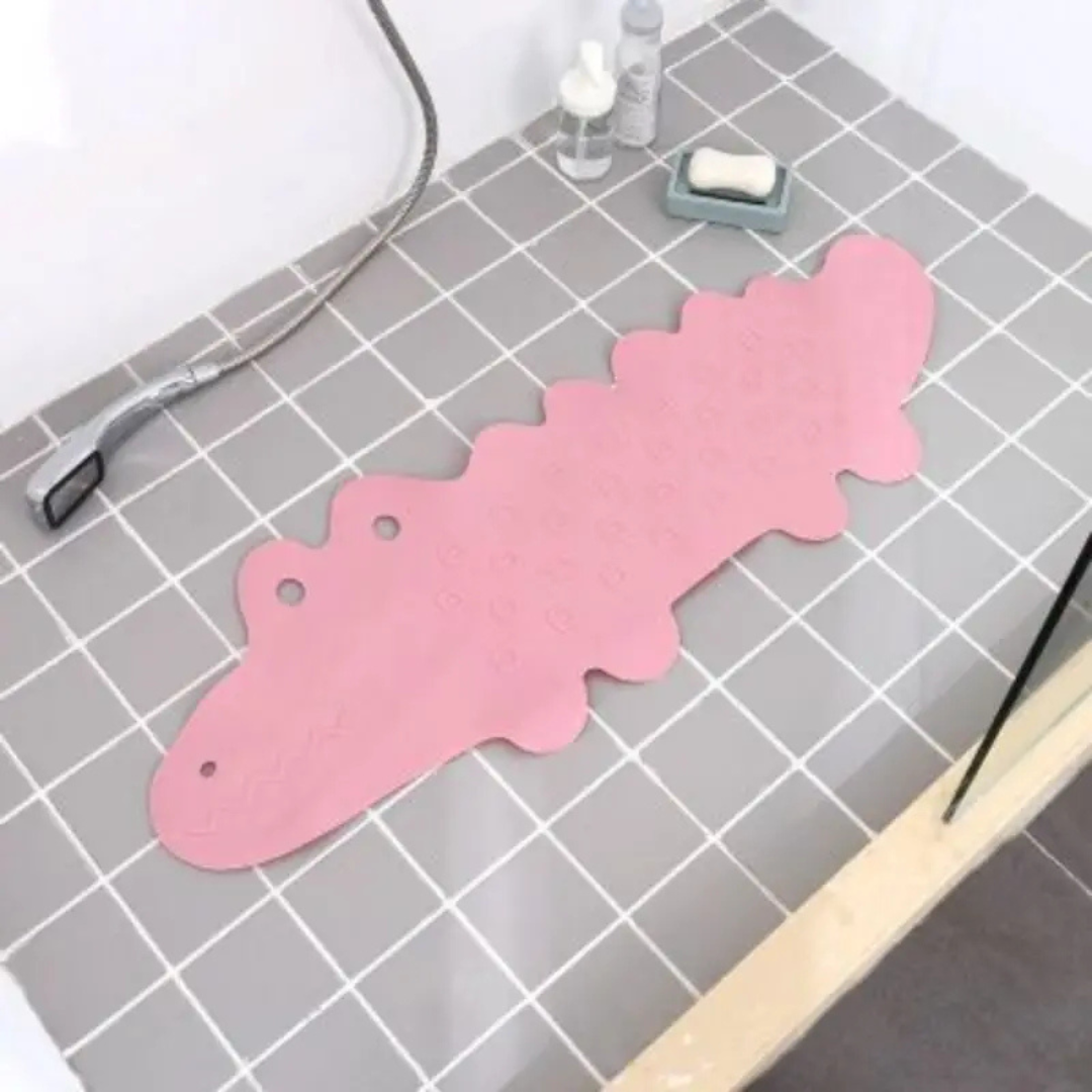 Tapis de bain antidérapant pour enfants crocodile - sûr et ludique
