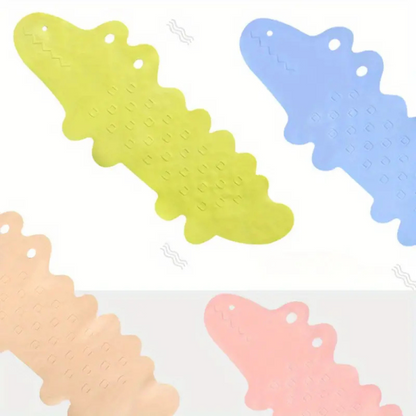 Tapis de bain antidérapant pour enfants crocodile - sûr et ludique