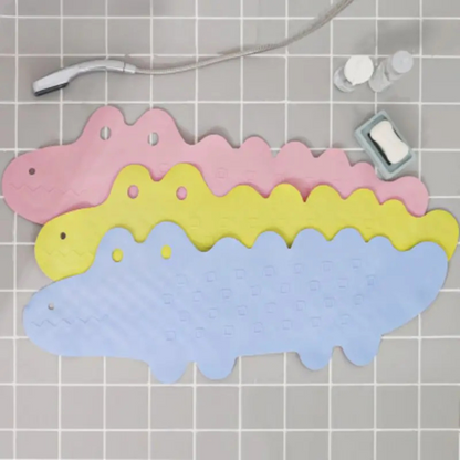 Tapis de bain antidérapant pour enfants crocodile - sûr et ludique