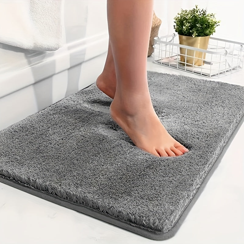 Tapis de bain doux et matelassé – confort luxueux avec dessous antidérapant