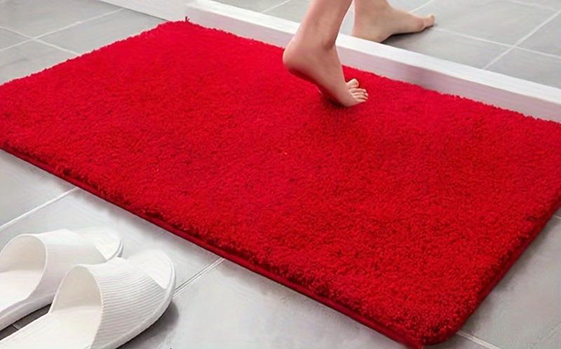 Tapis de bain doux et matelassé – confort luxueux avec dessous antidérapant