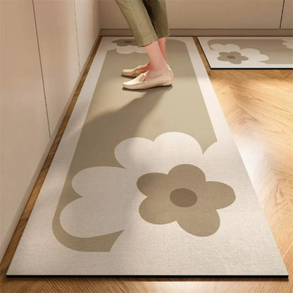 Tapis de cuisine antifatigue à surface absorbante et antidérapante