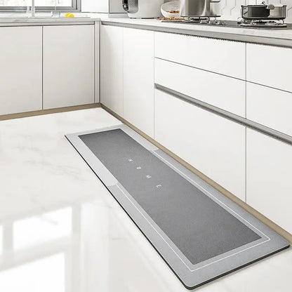 Tapis de cuisine confortable, imperméable et antidérapant en polymères absorbants