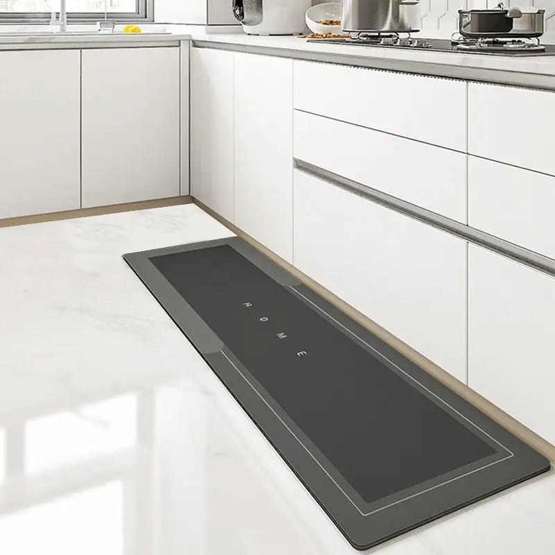 Tapis de cuisine confortable, imperméable et antidérapant en polymères absorbants