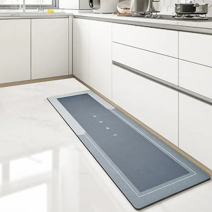 Tapis de cuisine confortable, imperméable et antidérapant en polymères absorbants