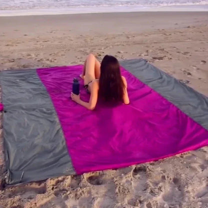 Tapis de plage anti-sable, léger et à séchage rapide