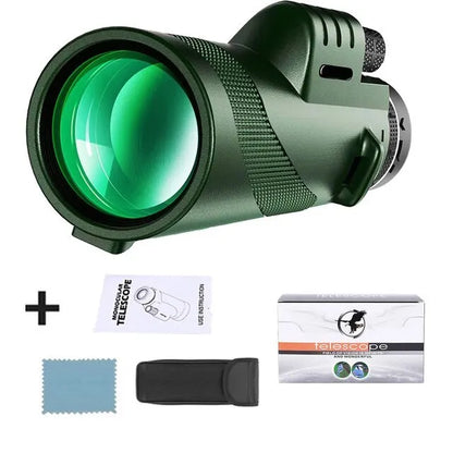 Télescope monoculaire 80x100 HD à zoom: puissant et portable pour la chasse, le camping et l’exploration en voyage en plein air