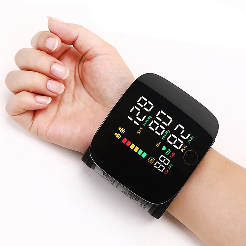 Tensiomètre intelligent au poignet, électronique portable avec alertes vocales
