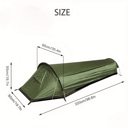 Tente compacte imperméable - ultralégère 1 personne pour l’aventure