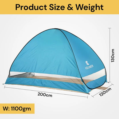 Tente de plage pop-up familiale avec protection UV et protection contre le vent
