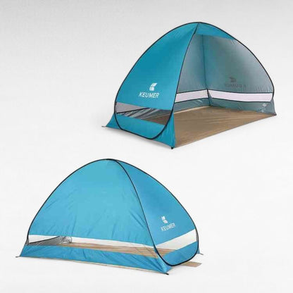 Tente de plage pop-up familiale avec protection UV et protection contre le vent