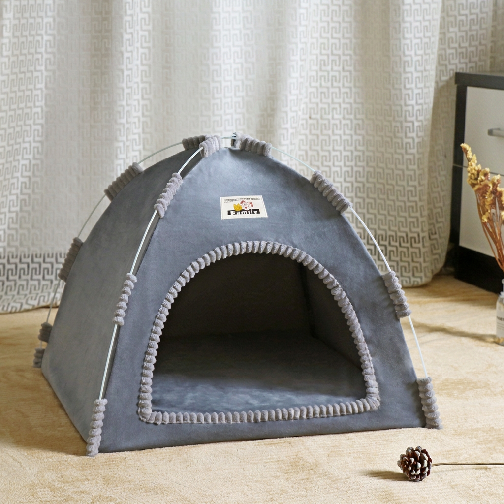 Tente pour chat aérée – ombre et confort portables pour les journées chaudes