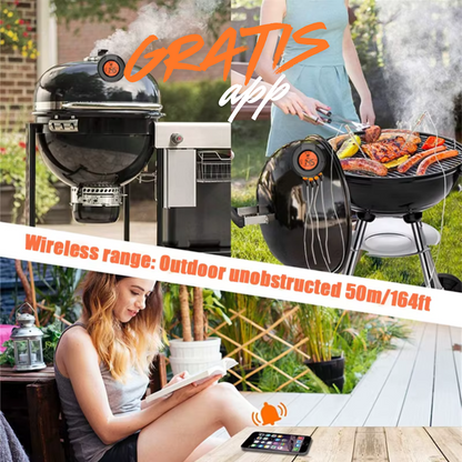 Thermomètre de température pour barbecue avec IA + application mobile gratuite