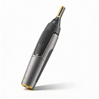 Tondeuse de précision professionnelle ultra-fine | lames en acier inoxydable au titane | éclairage LED intégré | technologie de micro-oscillation | pour le nez, les oreilles et les contours