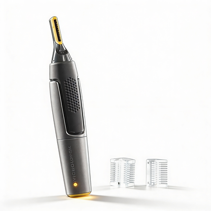 Tondeuse de précision ultra fine | Lames à micro-oscillations | Technologie en acier inoxydable au titane | Éclairage LED intégré | Design ergonomique