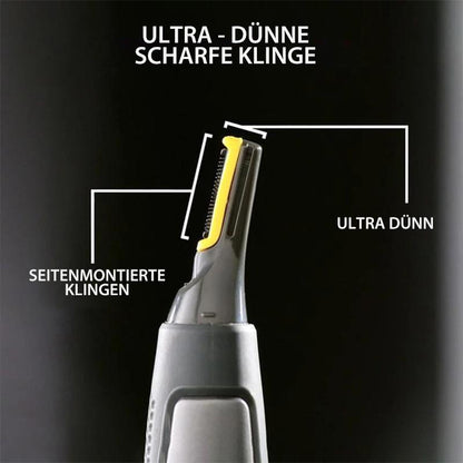 Tondeuse de précision ultra fine | Lames à micro-oscillations | Technologie en acier inoxydable au titane | Éclairage LED intégré | Design ergonomique
