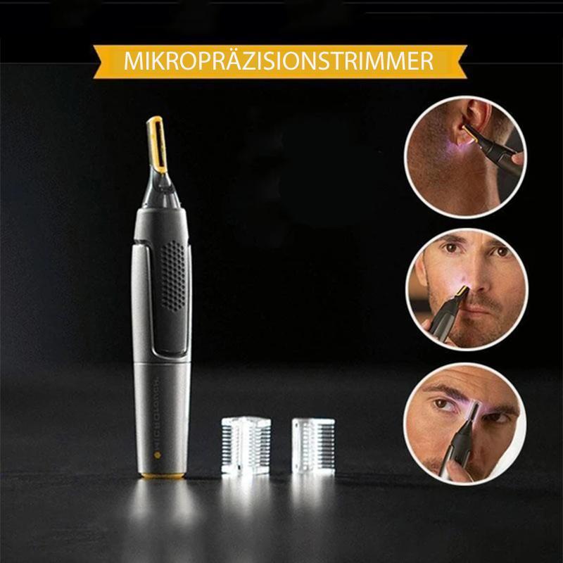 Tondeuse de précision ultra fine | Lames à micro-oscillations | Technologie en acier inoxydable au titane | Éclairage LED intégré | Design ergonomique
