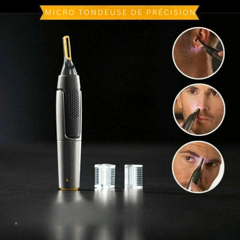 Tondeuse de précision ultra-fine pour barbe, nez et sourcils