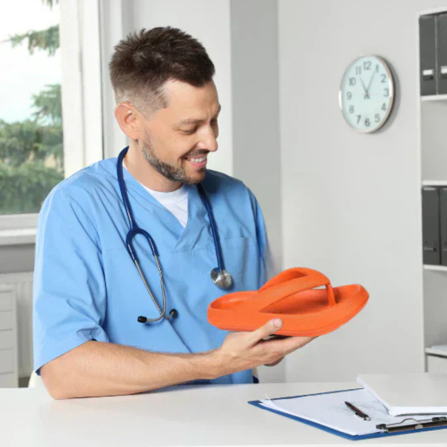 Tongs orthopédiques et confortables