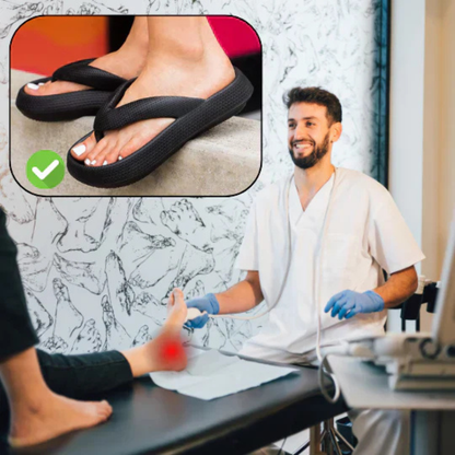 Tongs orthopédiques et confortables