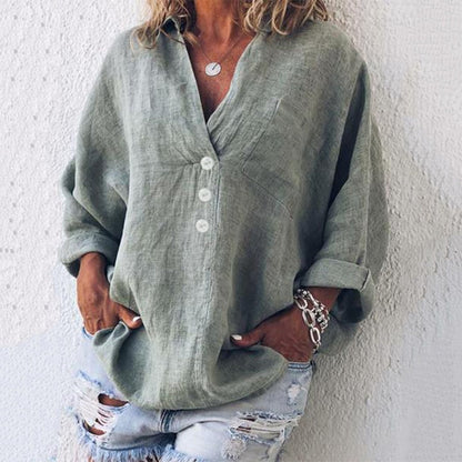 Top boutonné femme