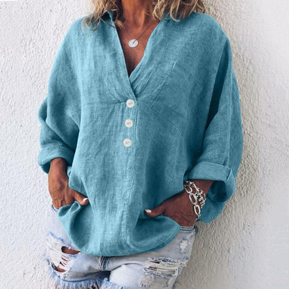 Top boutonné femme