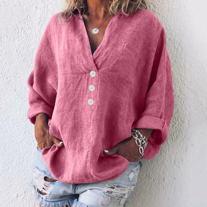 Top boutonné femme