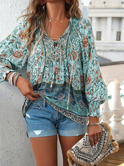 Top d'été fleuri élégant