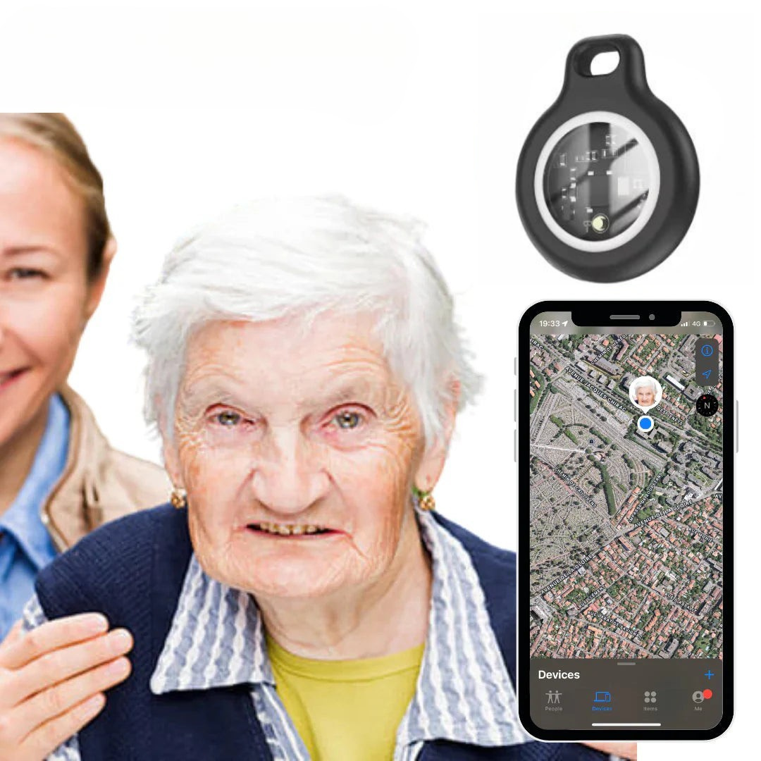 Traceur GPS en temps réel pour seniors, étanche et sans frais