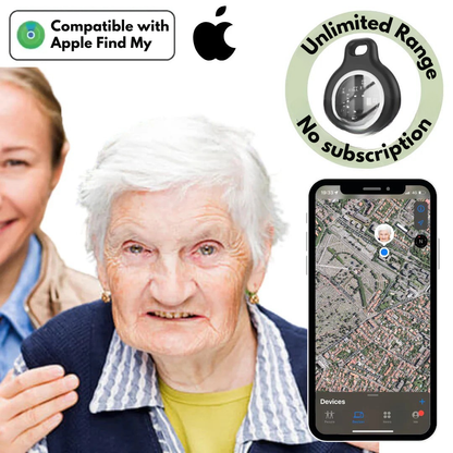 Traceur GPS en temps réel pour seniors, étanche et sans frais