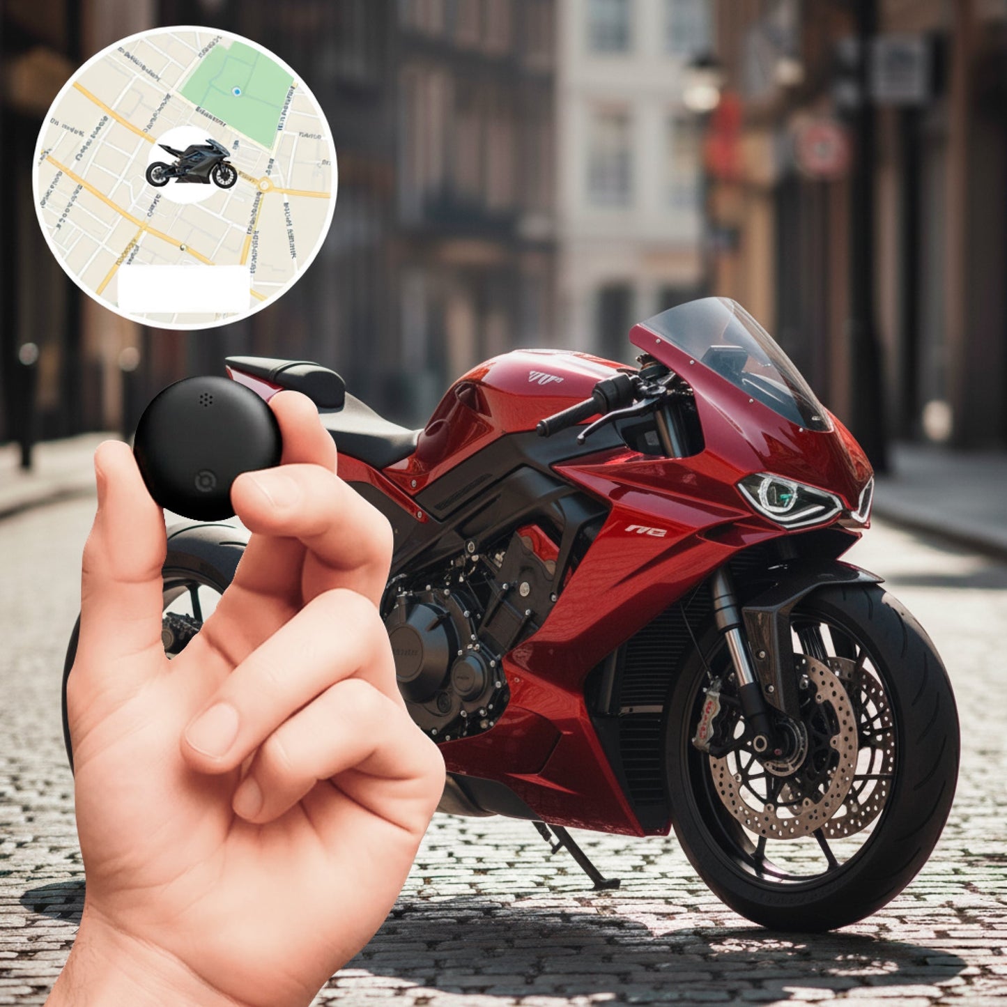 Traceur GPS pour moto | sans abonnement, compatible avec iOS pour un suivi de localisation en temps réel