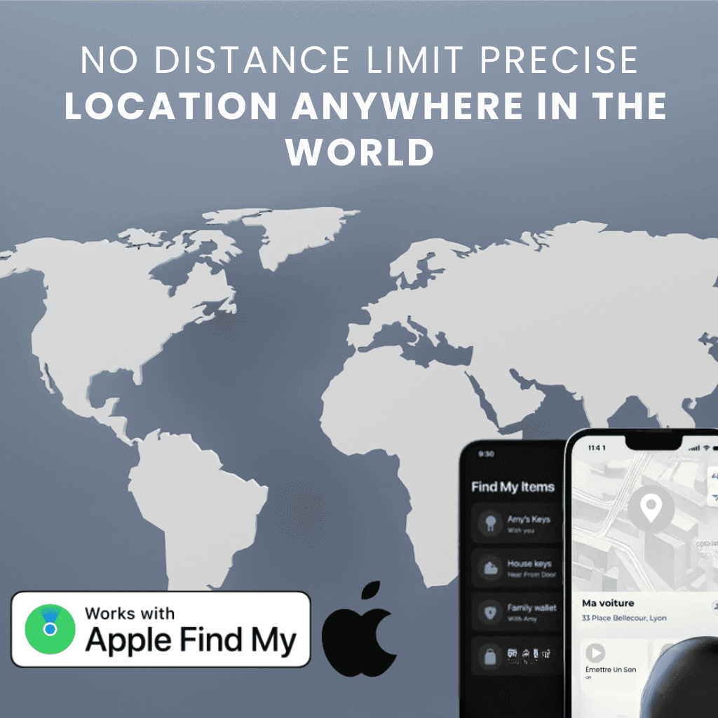 Traceur GPS pour moto | sans abonnement, compatible avec iOS pour un suivi de localisation en temps réel