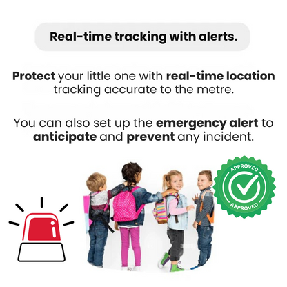 Traceur GPS sécurisé pour enfant: localisation en temps réel et alerte SOS