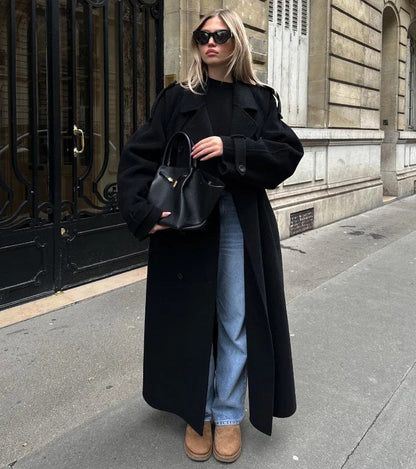 Trench à double boutonnage femme