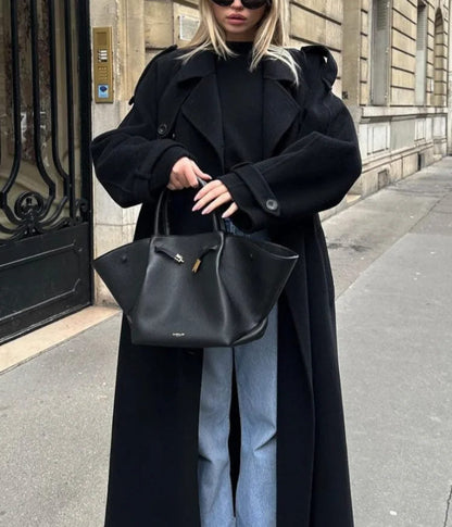 Trench à double boutonnage femme