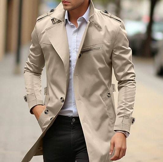 Trench à double boutonnage pour homme
