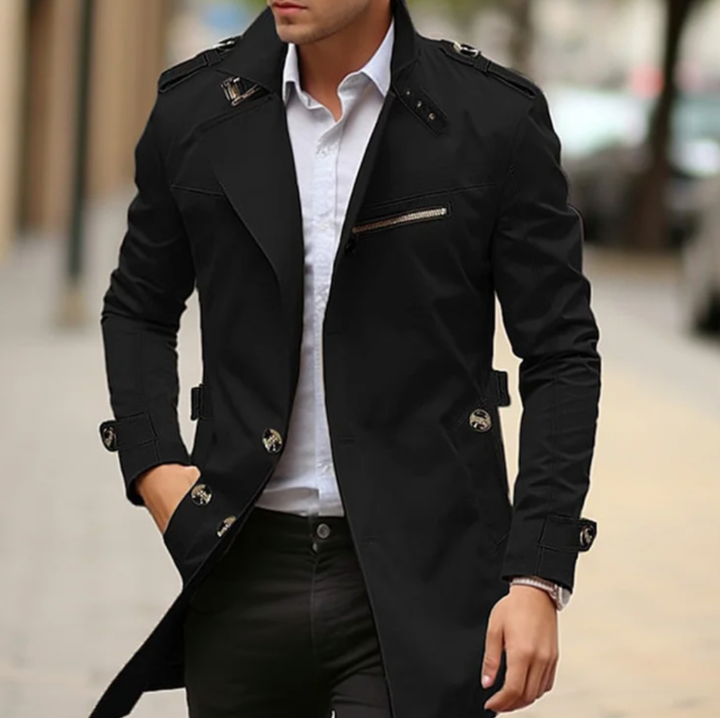 Trench à double boutonnage pour homme