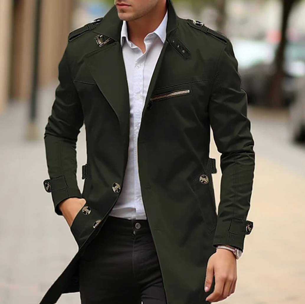 Trench à double boutonnage pour homme