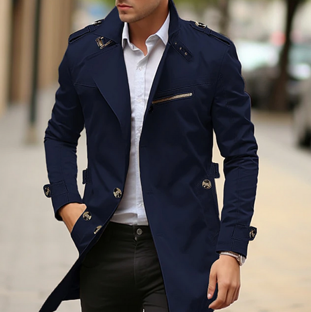 Trench à double boutonnage pour homme