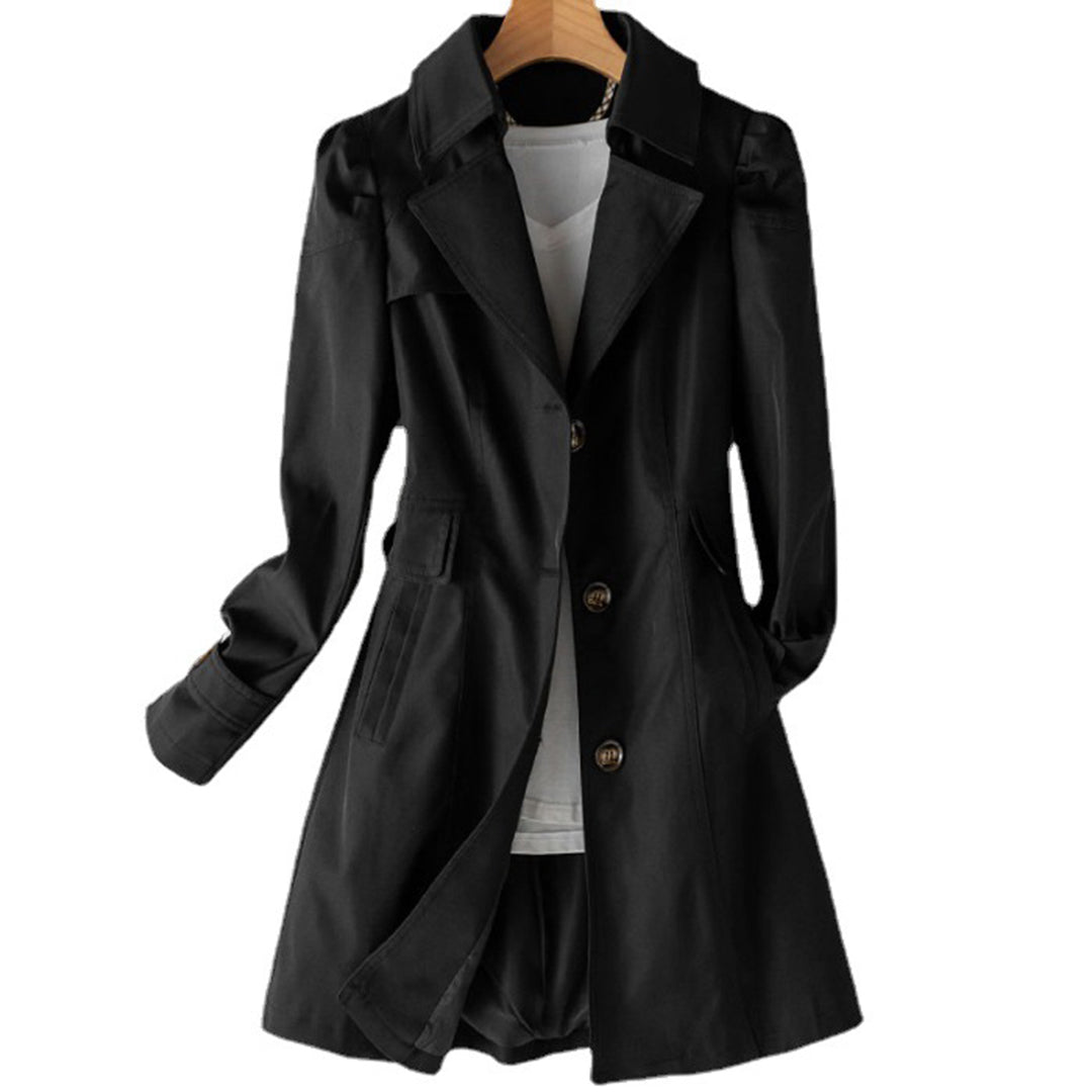 Trench cintré et évasé pour femme
