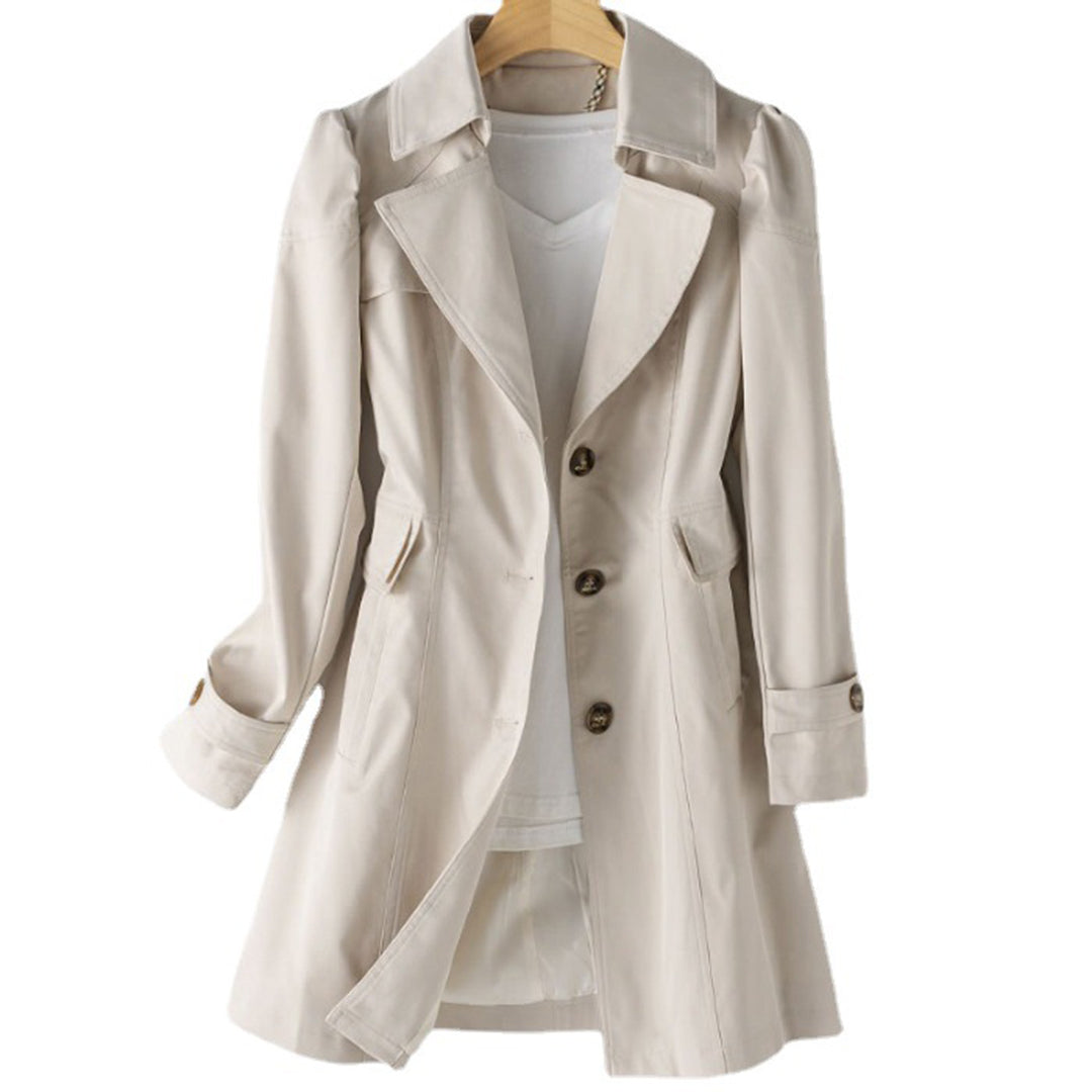 Trench cintré et évasé pour femme