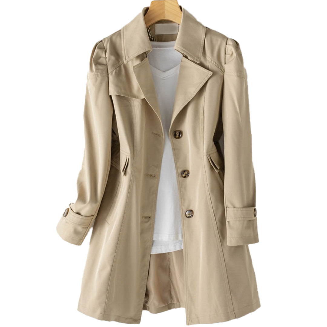 Trench cintré et évasé pour femme