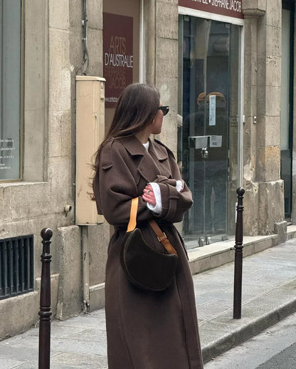 Trench-coat à double boutonnage femme