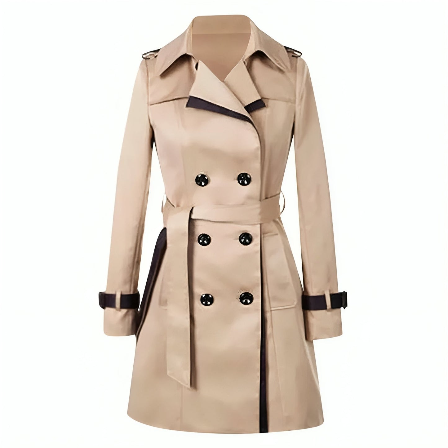 Trench-coat à double boutonnage pour femme