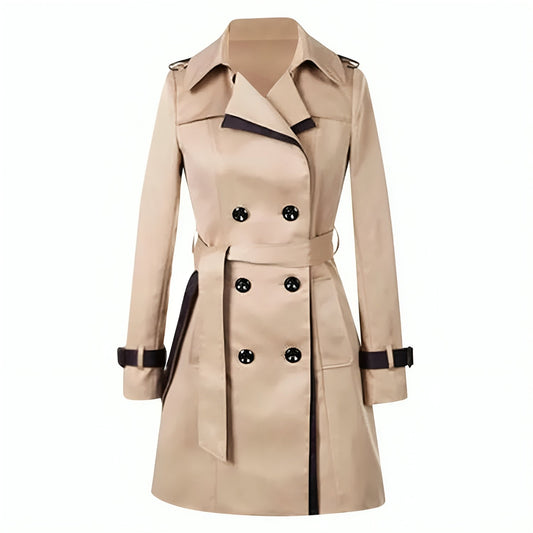 Trench-coat à double boutonnage pour femme