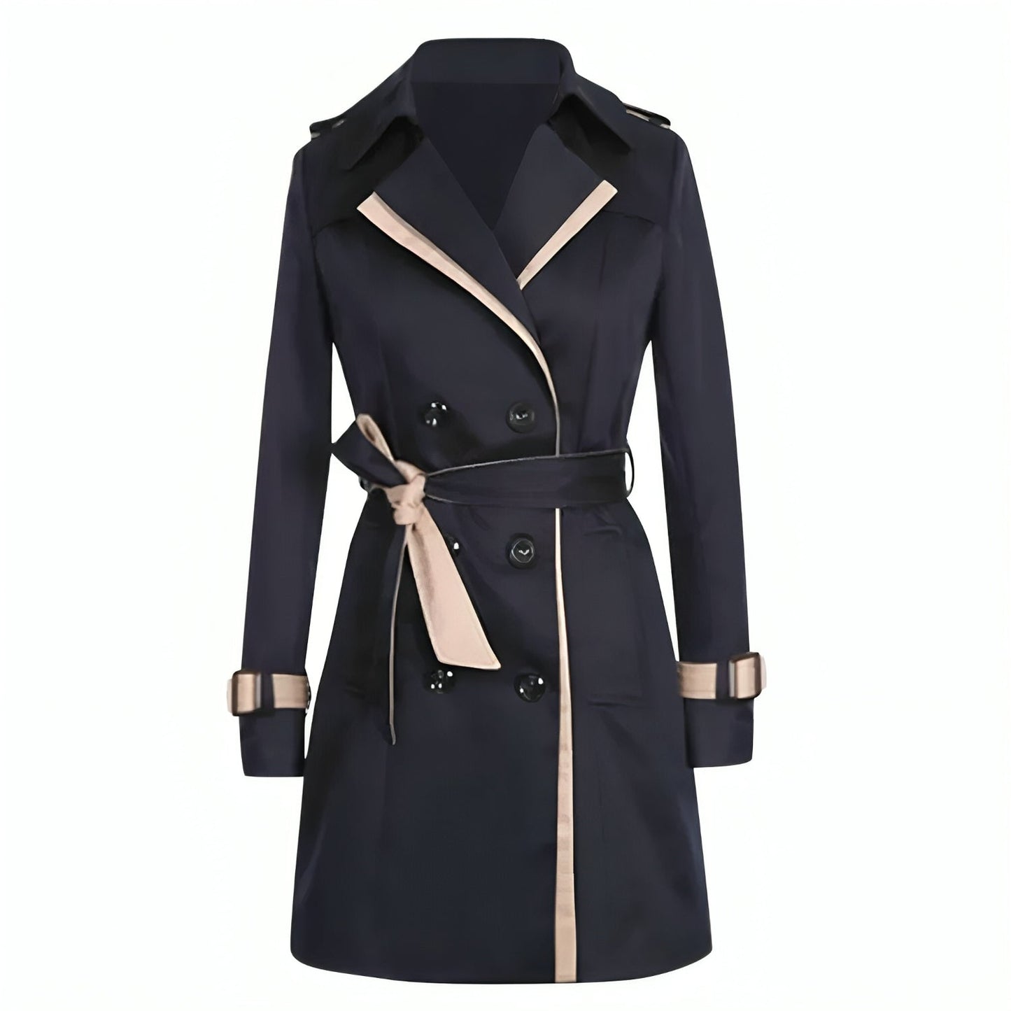 Trench-coat à double boutonnage pour femme